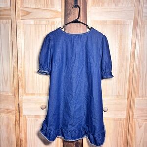 NWOT Denim Dress with Ruffle Hem